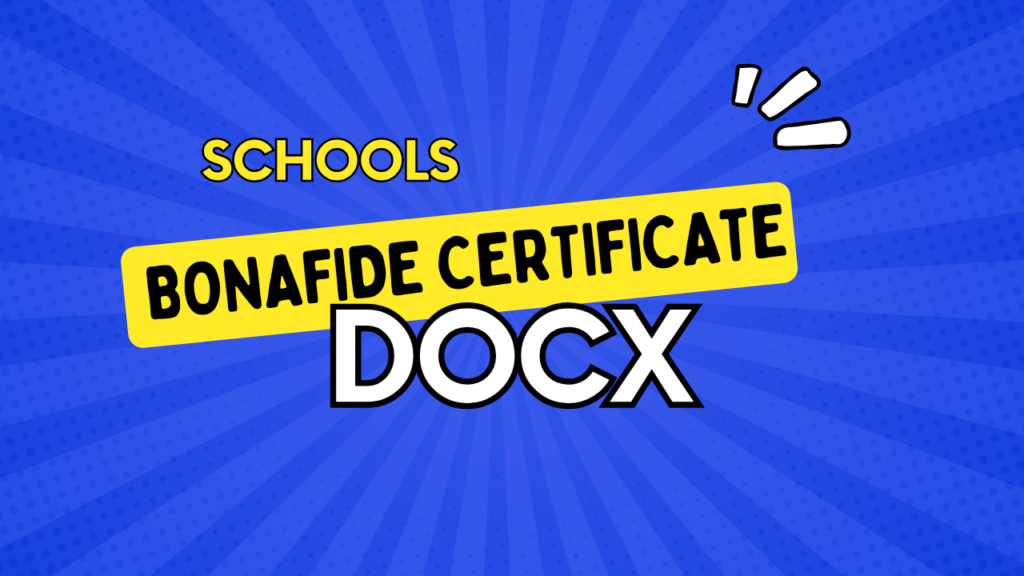 Bonafide Certificate Thumbnail